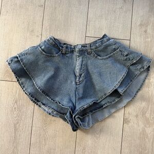 FASHION NOVA Denim Women's Skort, Small